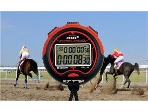 Calculation of horse racing speed by stopwatch