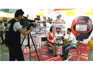 2017年7月6号，锐赛秒表计时器上海ISPO受到CCTV7专访