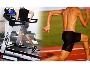 The difference between running on a treadmill and running outside